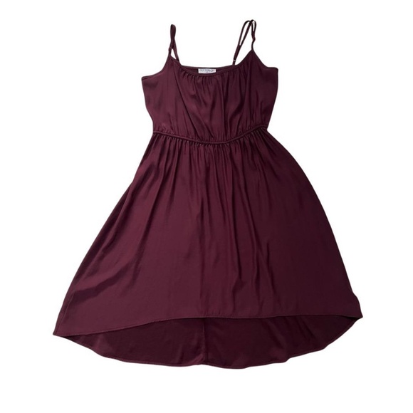 Maroon High Low Dress - Small - Spaghetti straps - Eggplant - Picture 2 of 4